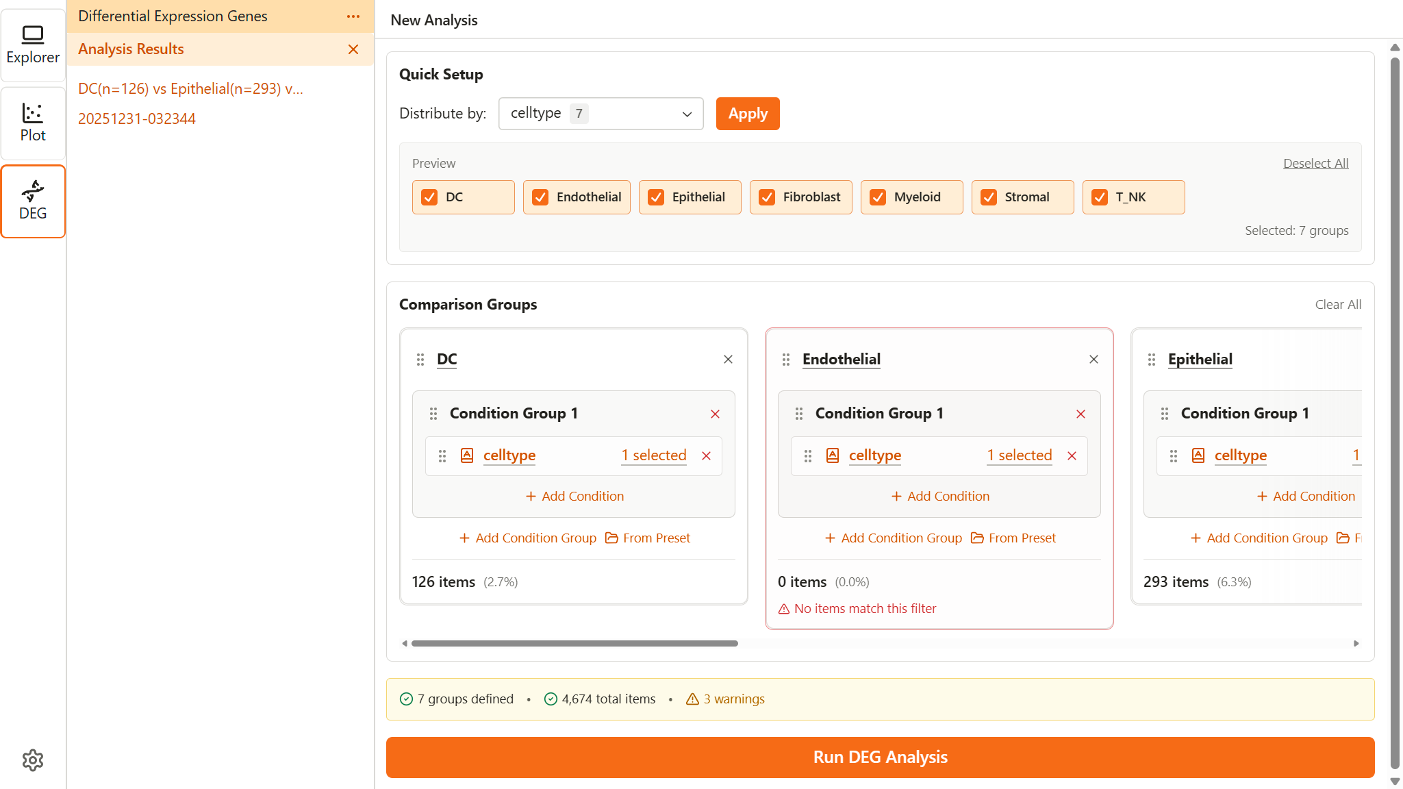 DEG Analysis overview