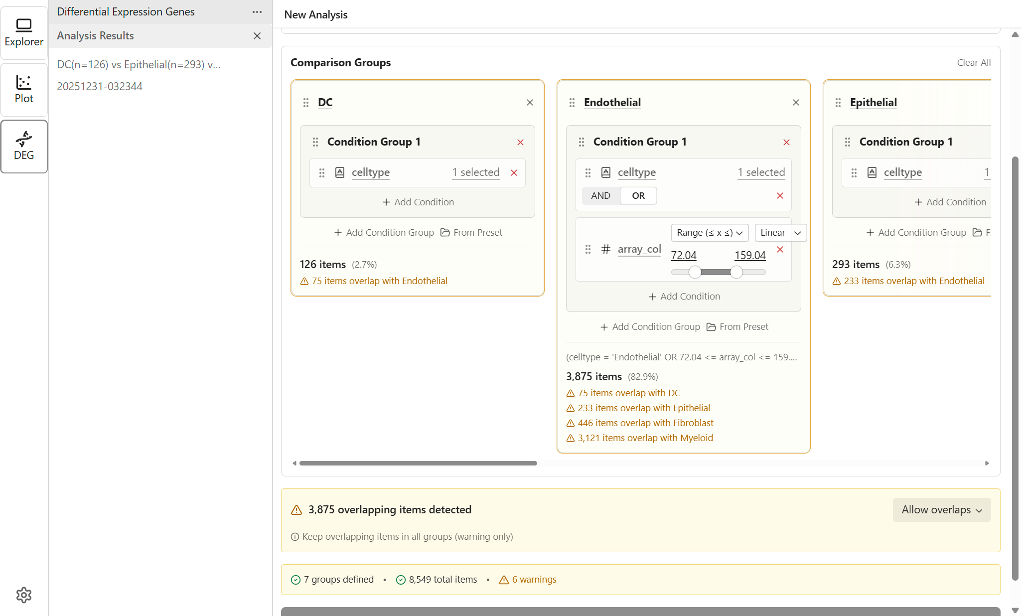DEG Validation Summary